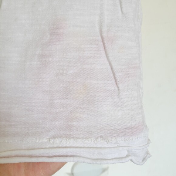 Ann Taylor Loft Bronze Beaded Floral White 100% Cotton Sleeveless Tank Blouse Sm - Picture 5 of 11